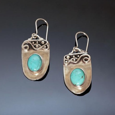 Turquoise Silver Earrings E41